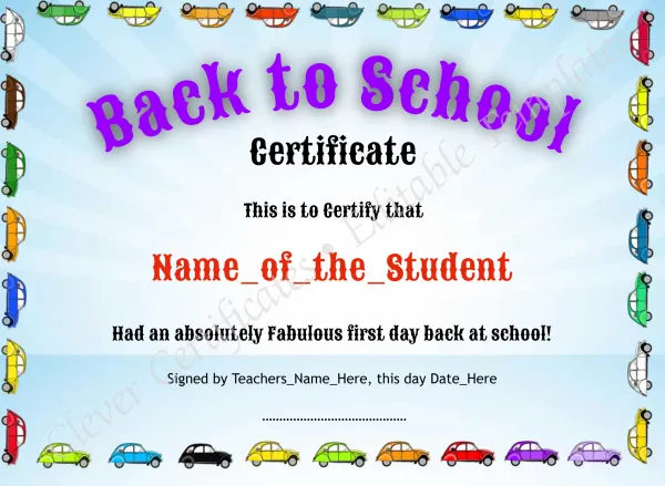 Back To School