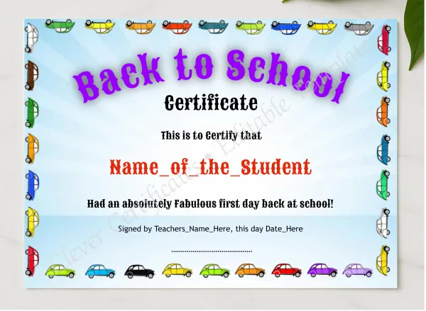 Back To School presented in a sleek wooden frame, elegantly arranged on a stylish table.