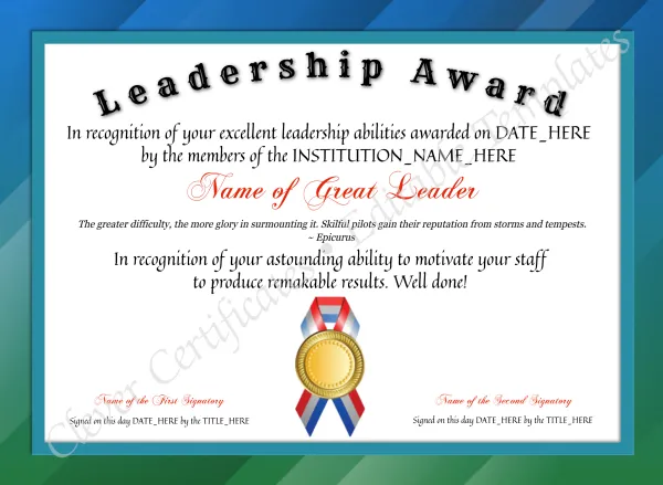 Leadership Award