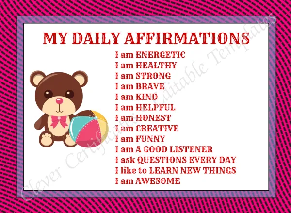 My Daily Affirmations