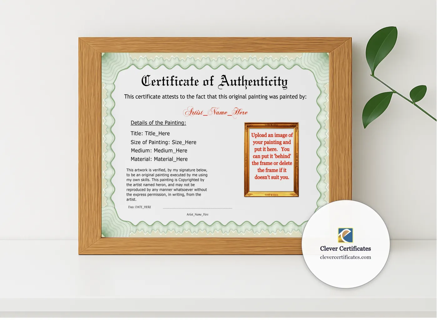 Realistic mockup featuring Authenticity With Image displayed within a modern frame, set against a minimalistic background.