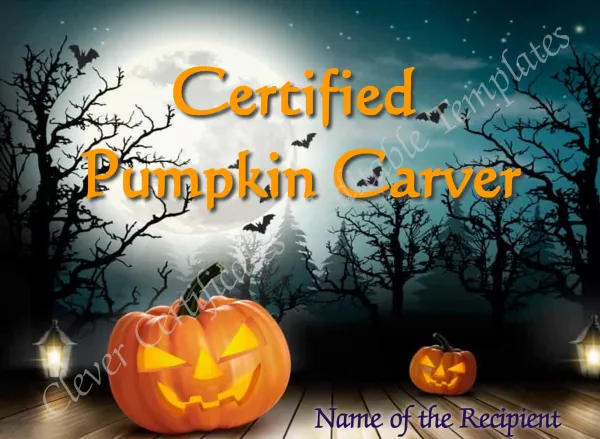 Certified Pumpkin Carver