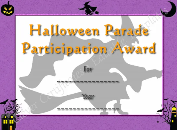 Parade Participation Award