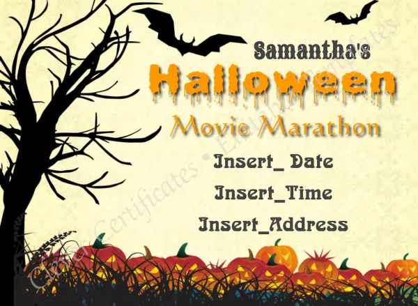 Halloween Movie Marathon