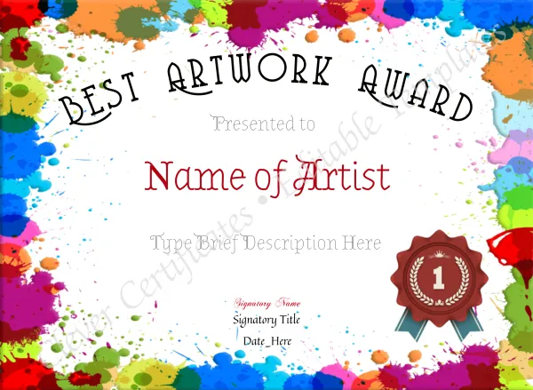 Best Artwork Award