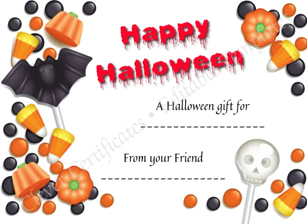 Happy Halloween 3 Certificate