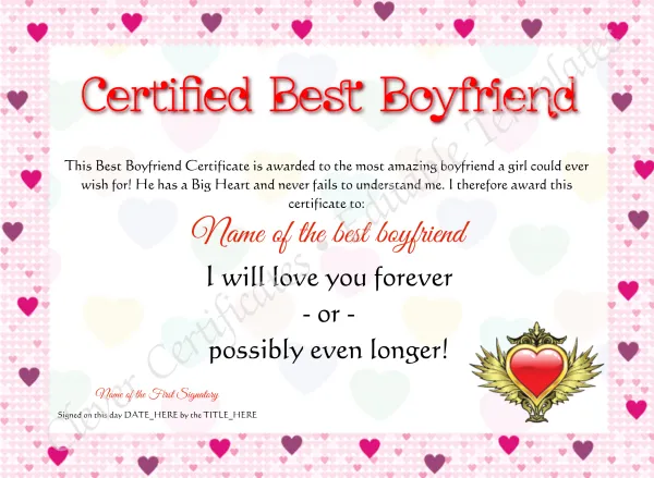Certified Best Boyfriend