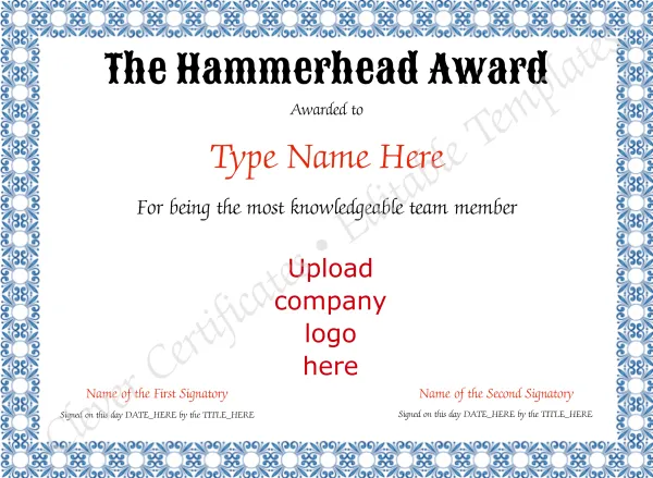 Hammerhead Award