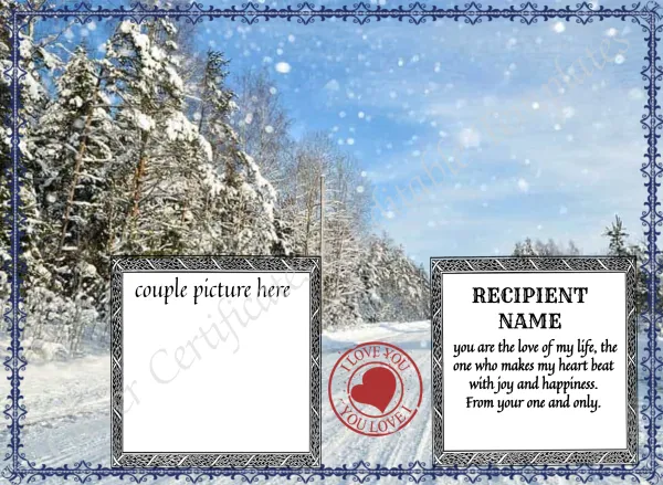 Love You Certificate