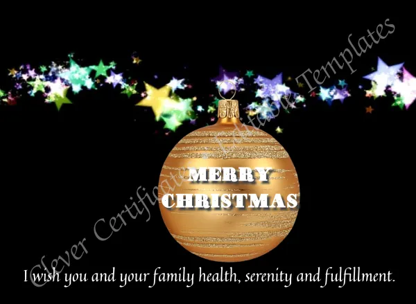 Editable Christmas Card