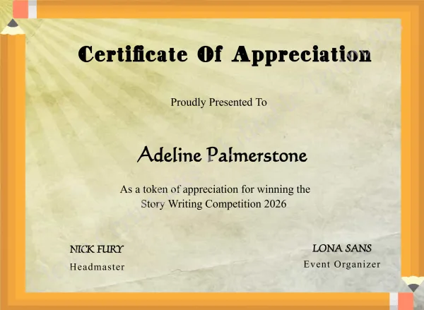 Playful Appreciation Certificate