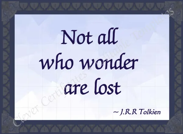 J R R Tolkien Quotation