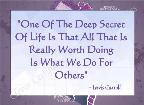Lewis Carroll Quotation