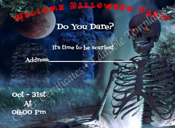 Scary Halloween Invitation