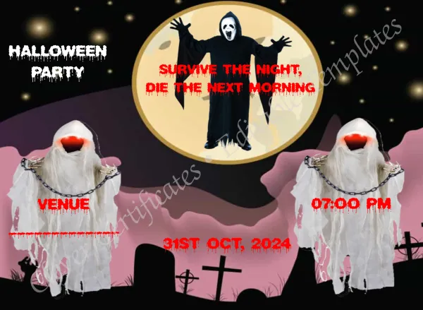 Halloween Zombie Invitation
