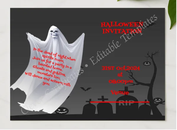 Halloween Fright Night presented in a sleek wooden frame, elegantly arranged on a stylish table.