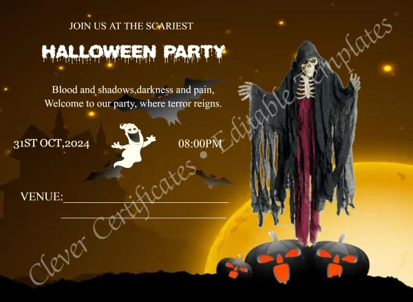 Scariest Halloween Invitation