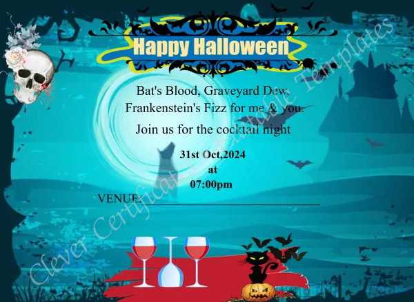 Boo And Booze Halloween Cocktail Party
