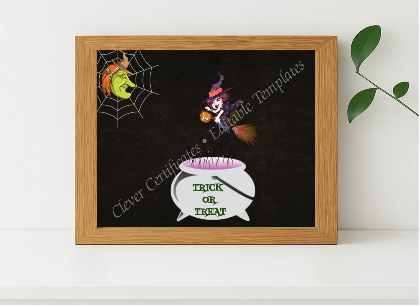 Realistic mockup featuring Best Trick Or Treat displayed within a modern frame, set against a minimalistic background.