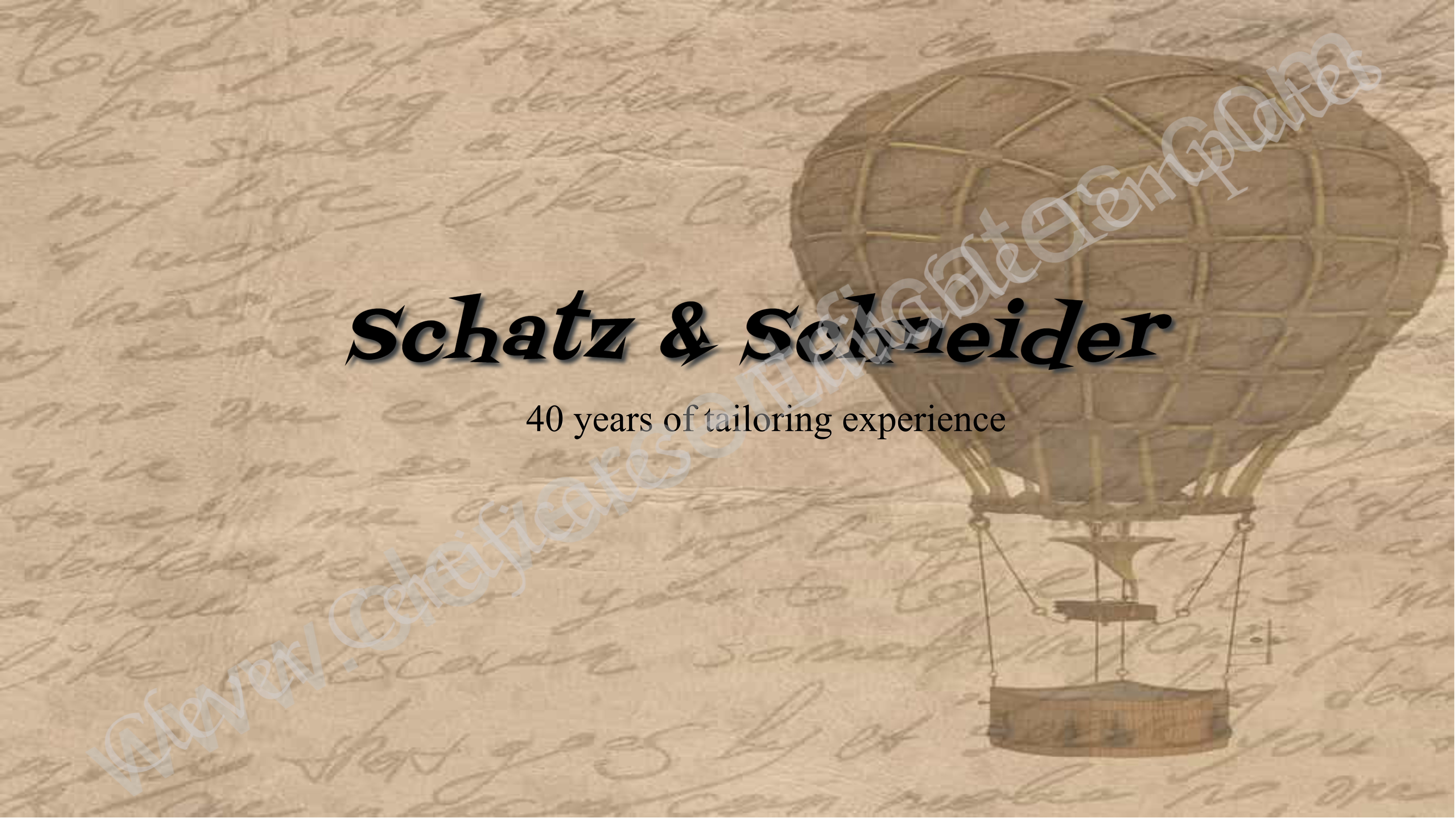 Vintage Over The Hill Facebook Cover — Certificate Template Preview