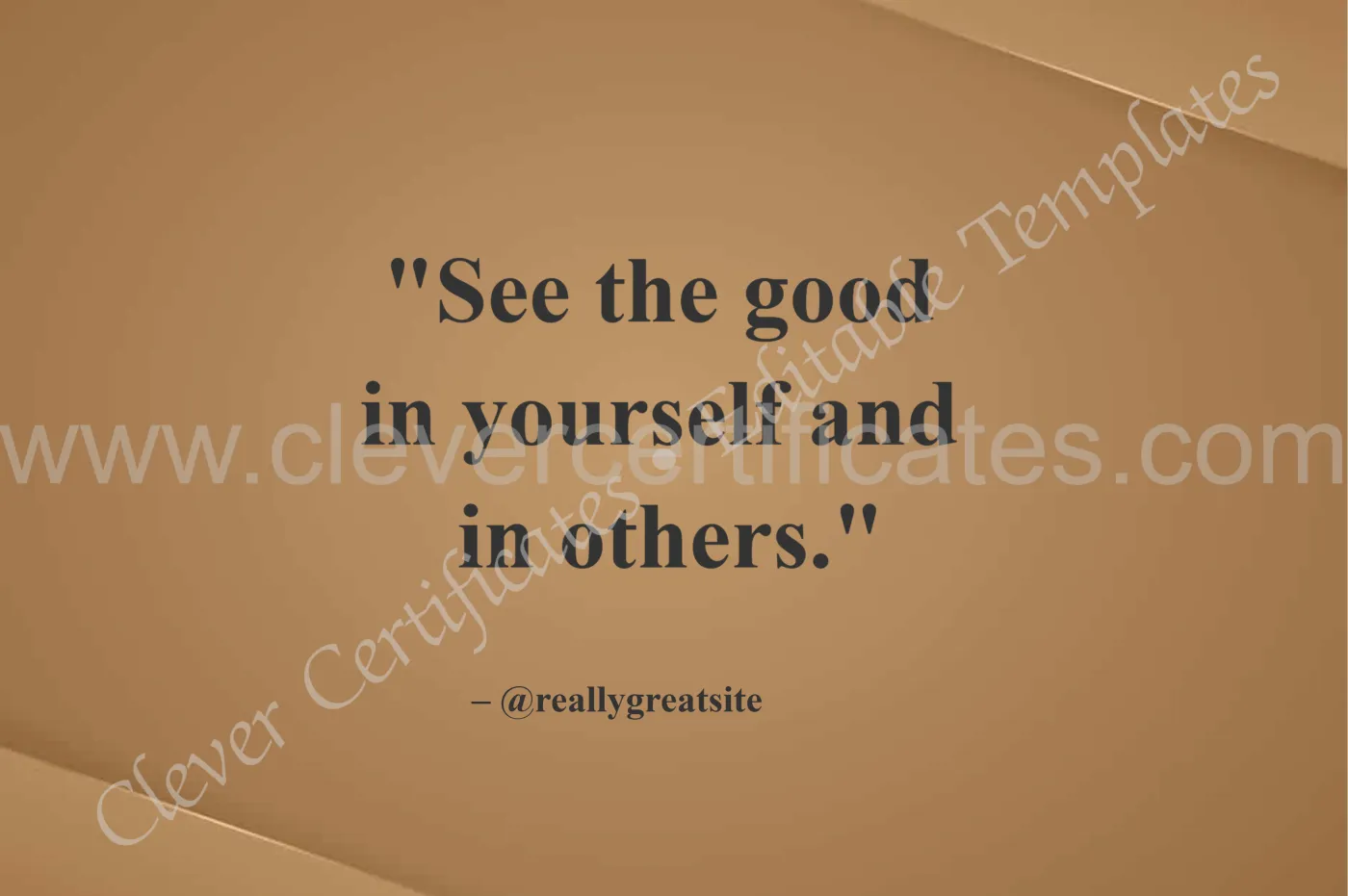 Daily Motivation Poster — Certificate Template Preview