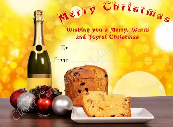 Christmas Warmth Certificate