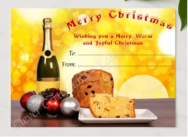 Christmas Warmth Certificate presented in a sleek wooden frame, elegantly arranged on a stylish table.