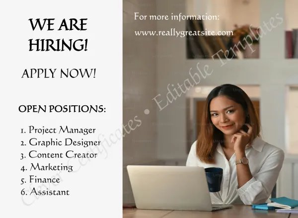 Black And White Job Promotion Your Story