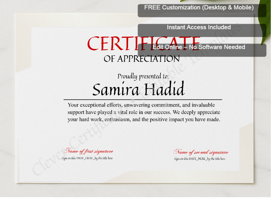 Framed preview featuring Free Editor badge stack for EMOLYEE OF THE YEAR