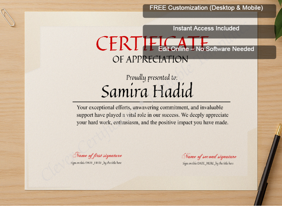 Zoomed preview with Free Editor badge stack for EMOLYEE OF THE YEAR
