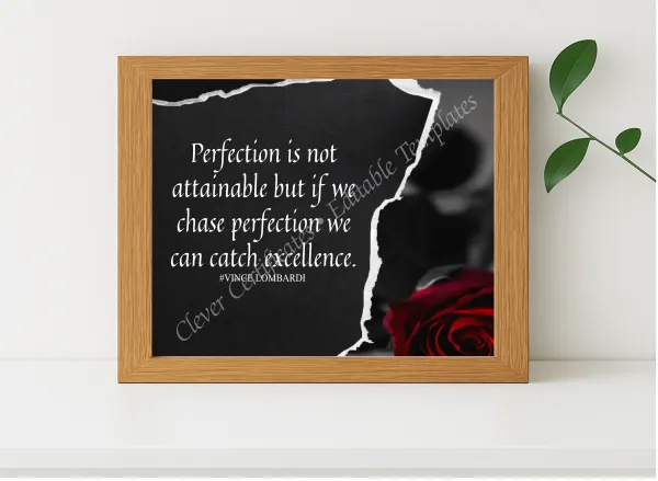 Realistic mockup featuring Modern Quote displayed within a modern frame, set against a minimalistic background.