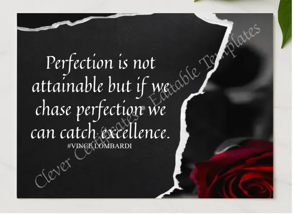 Modern Quote presented in a sleek wooden frame, elegantly arranged on a stylish table.