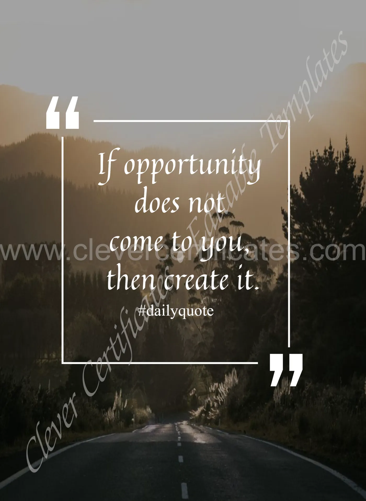 Daily quote — Certificate Template Preview