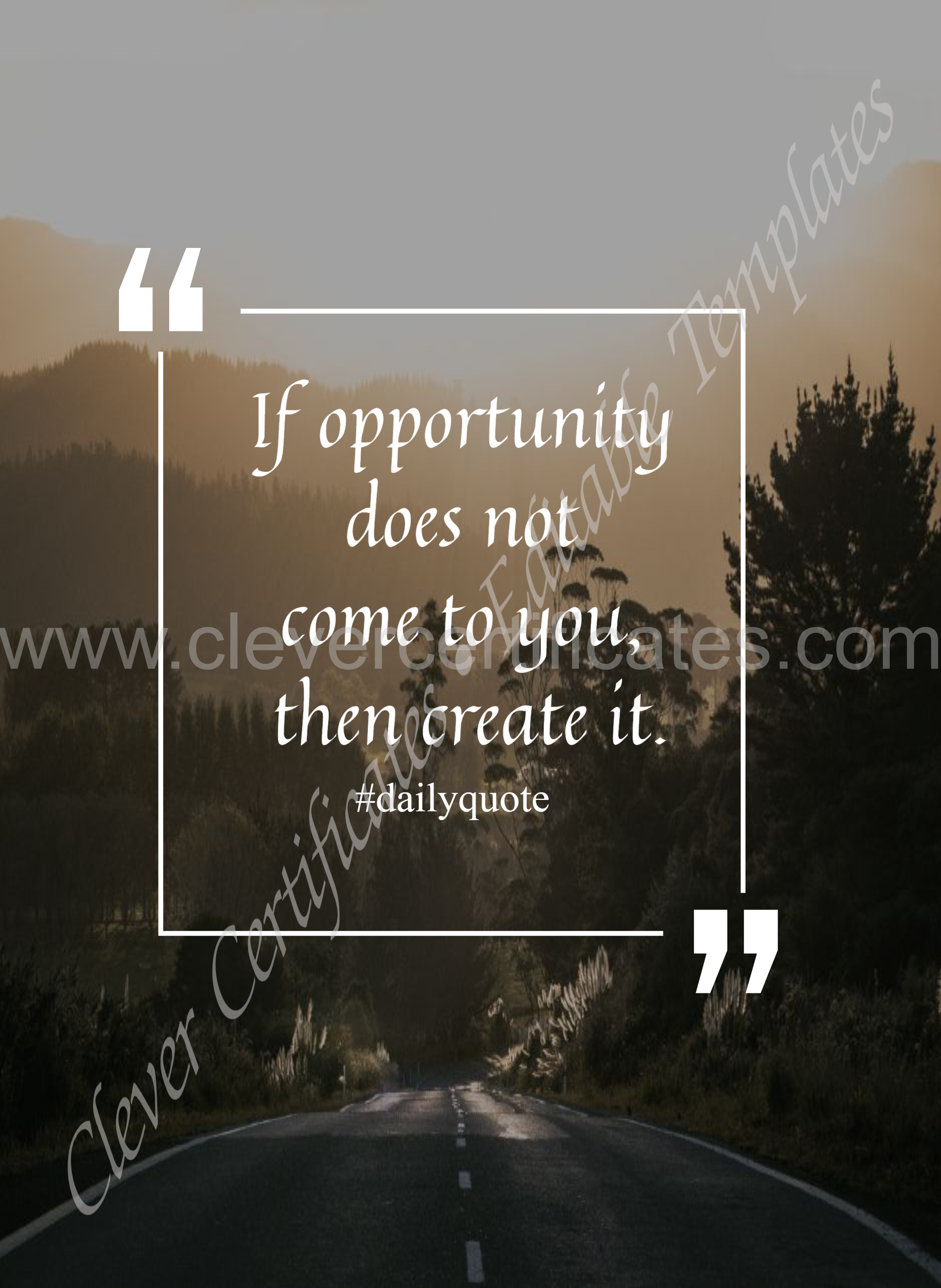 Daily quote — Certificate Template Preview