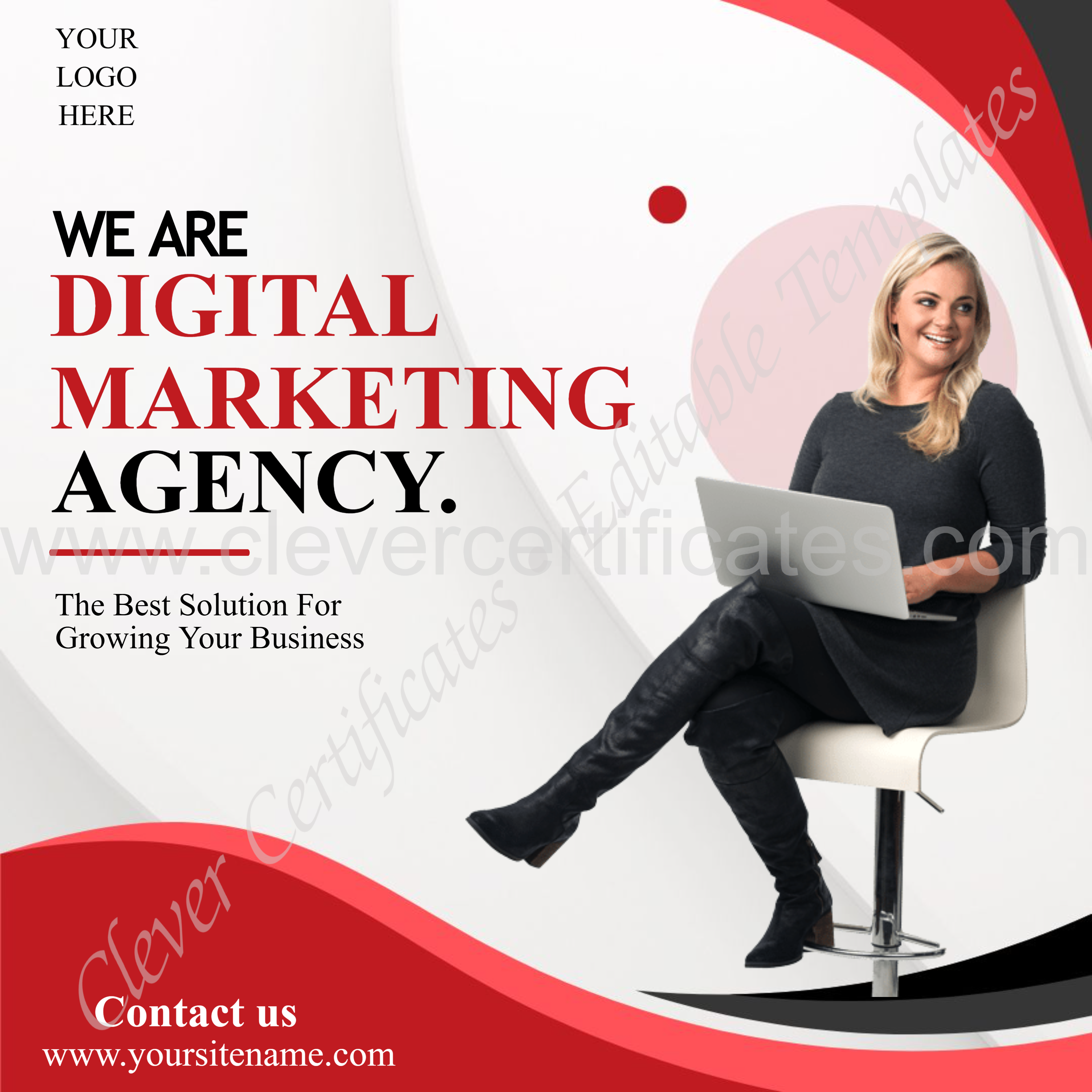 Digital Marketing Insta Post — Certificate Template Preview