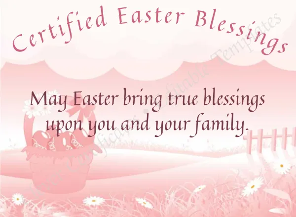 Certified Easter Blessings