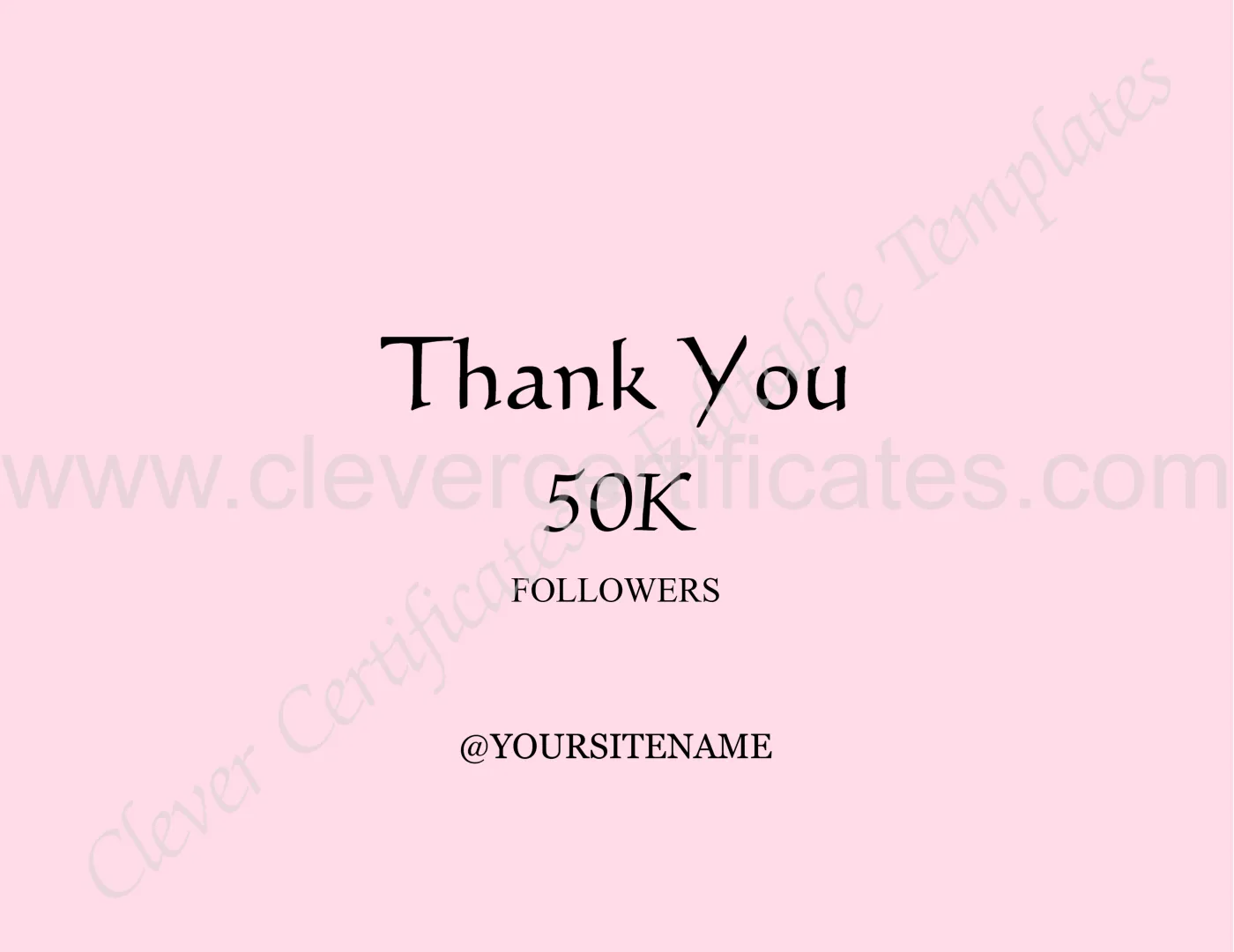 Followers Brochure — Certificate Template Preview