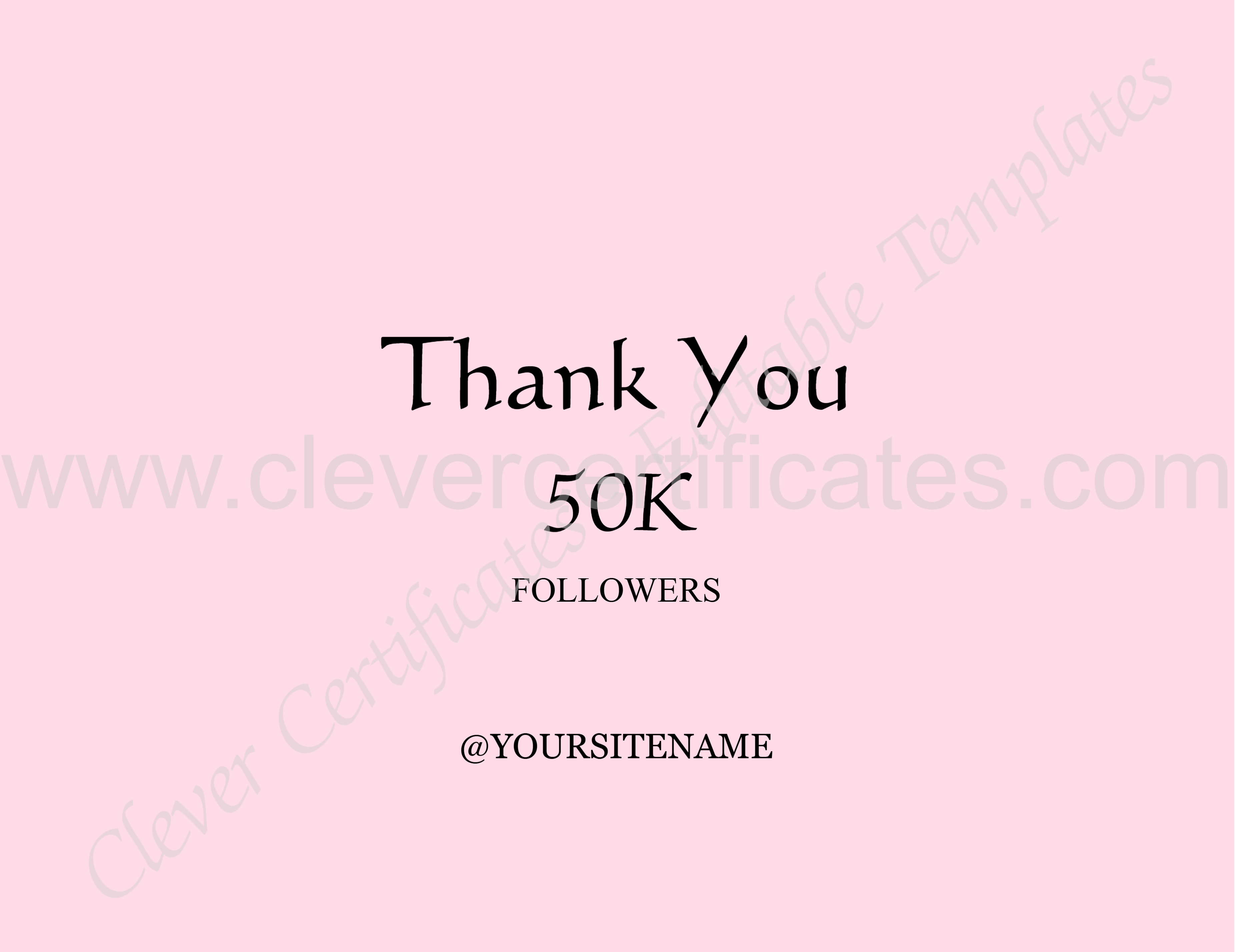 Followers Brochure — Certificate Template Preview