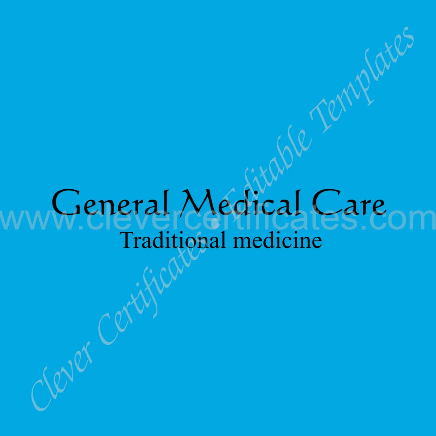 Elegant Simple Traditional Medicine Logo — Certificate Template Preview
