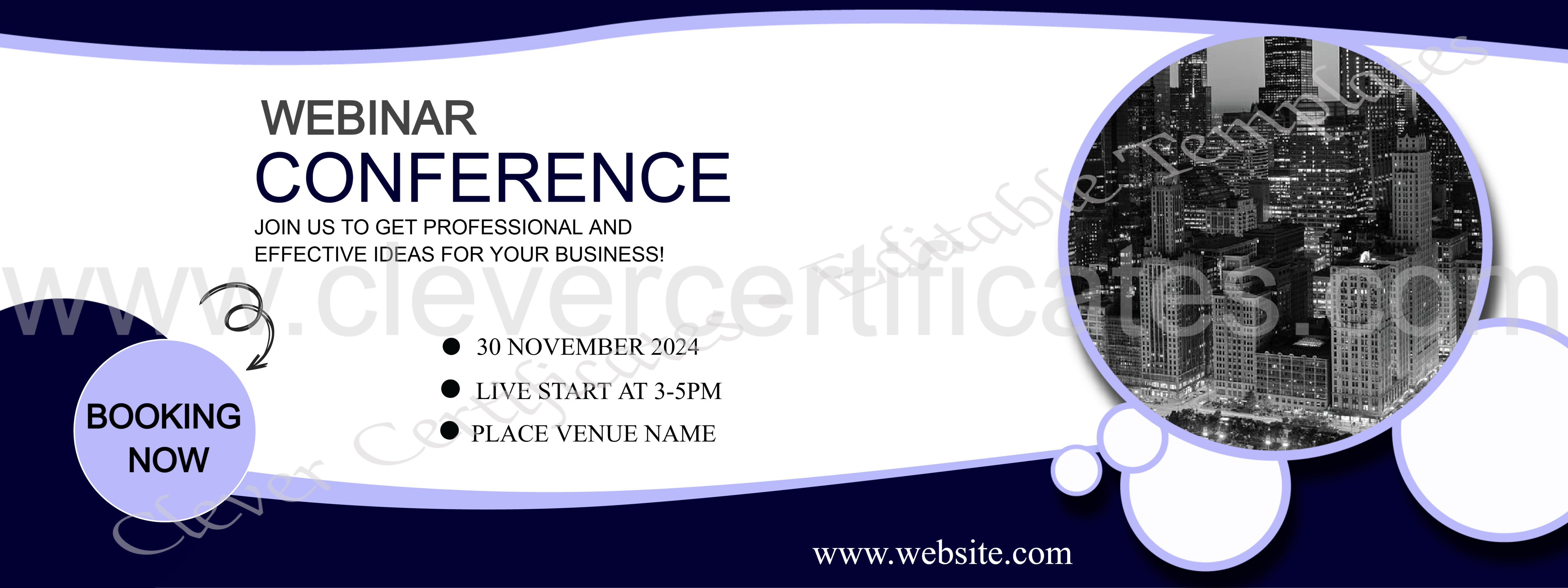 BANNER DESIGN — Certificate Template Preview