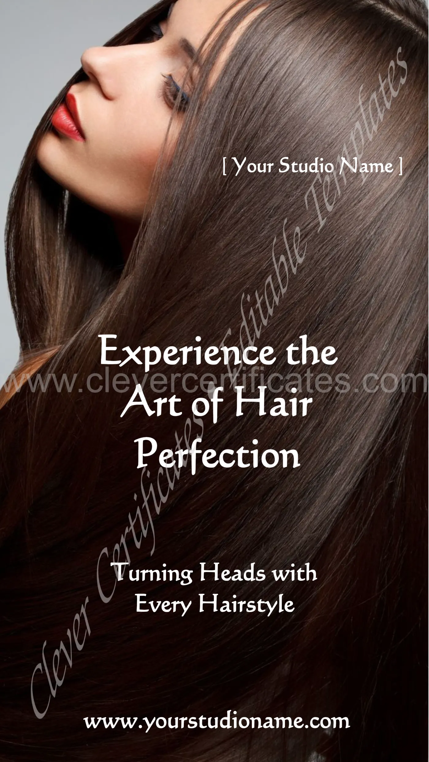 Editable Elegant Luxury Hair Salon Instagram Reel — Certificate Template Preview