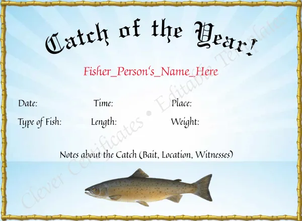 Catch Of The Year Award