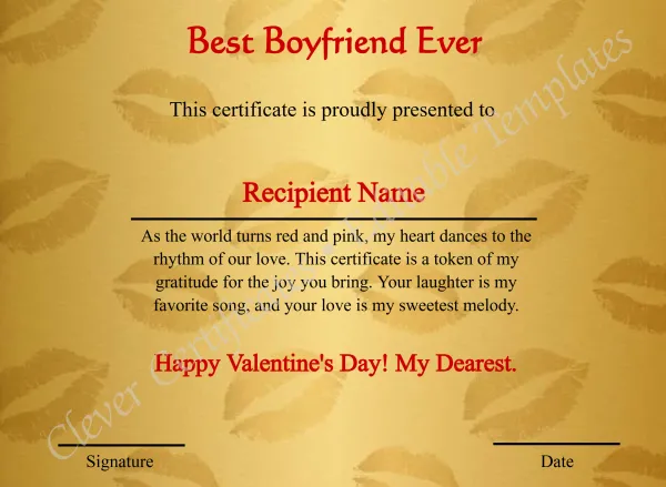 Editable Best Boyfriend Ever 